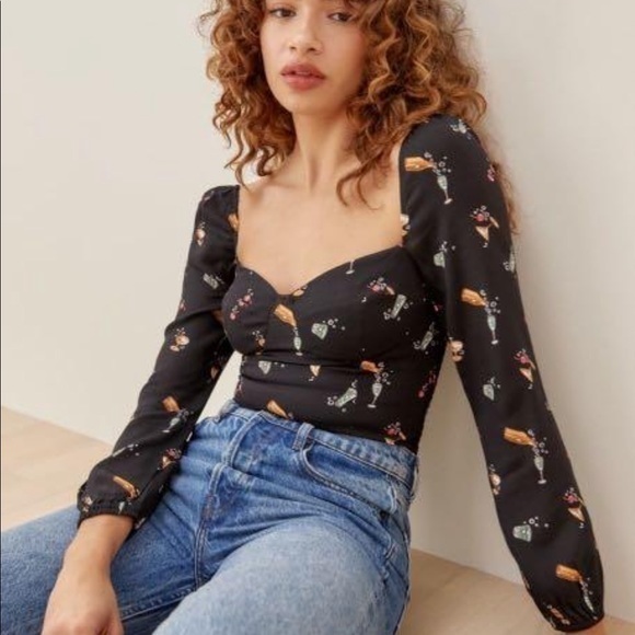 Reformation Reign Top in Cocktail Party *NEW* - Picture 1 of 6